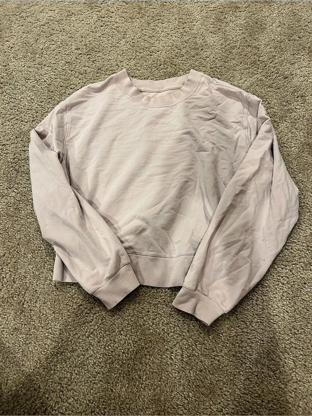 Abercrombie & Fitch Soft A&F Collection Crewneck Sweatshirt in Pink Size Small